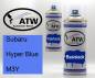 Preview: Subaru, Hyper Blue, M3Y: 400ml Sprühdose + 400ml Klarlack - Set, von ATW Autoteile West.